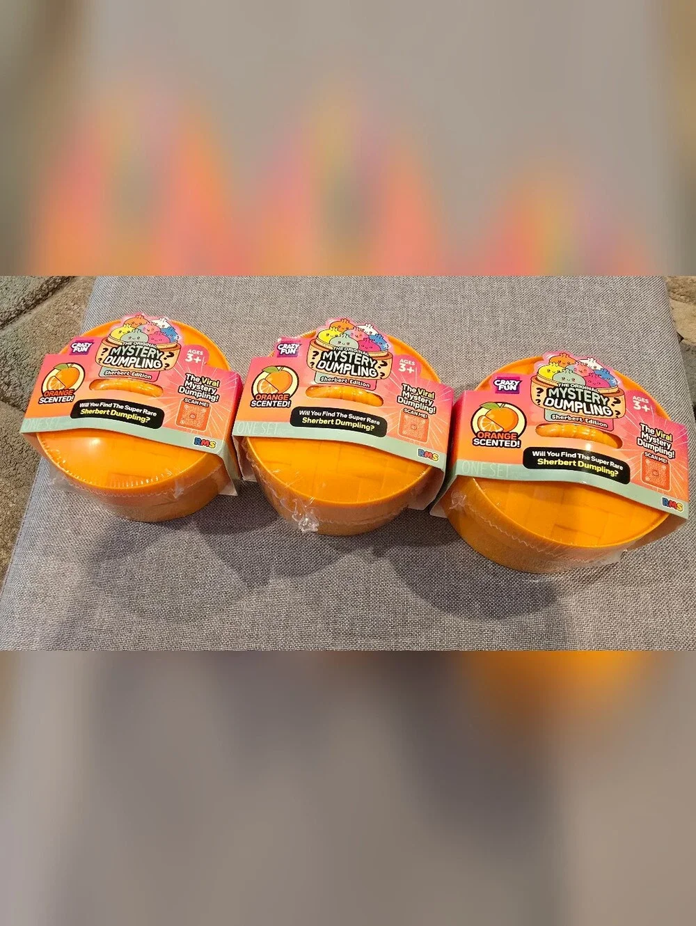 1-Mystery Dumpling Sherbert Edition Orange Scented, 3 Available, Price Is For 1